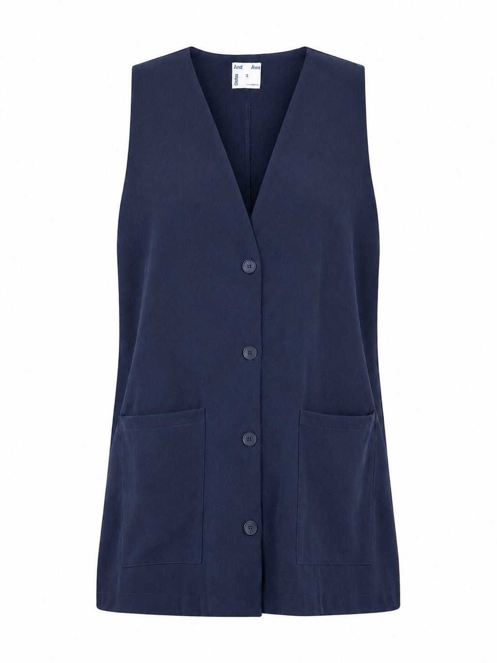 FREE WILL DRESS/VEST IN NAVY