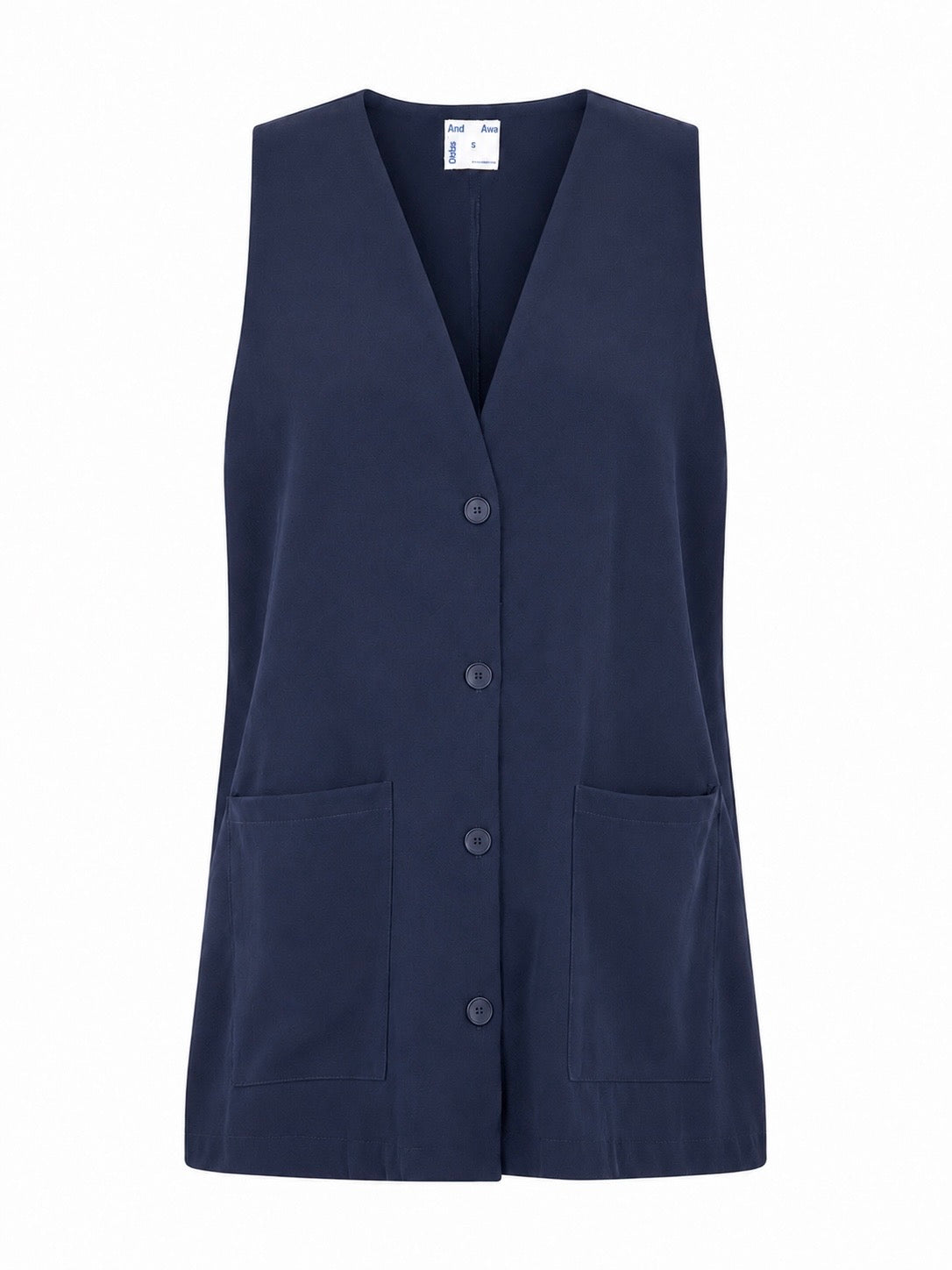 FREE WILL DRESS/VEST IN NAVY