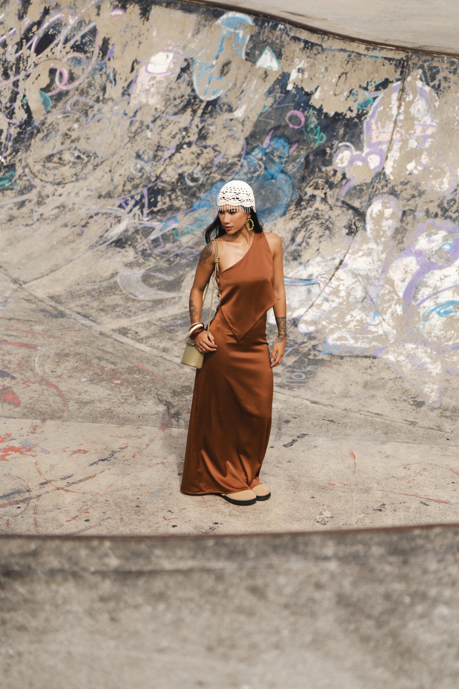 LEAP OF FATIH SKIRT IN RUST