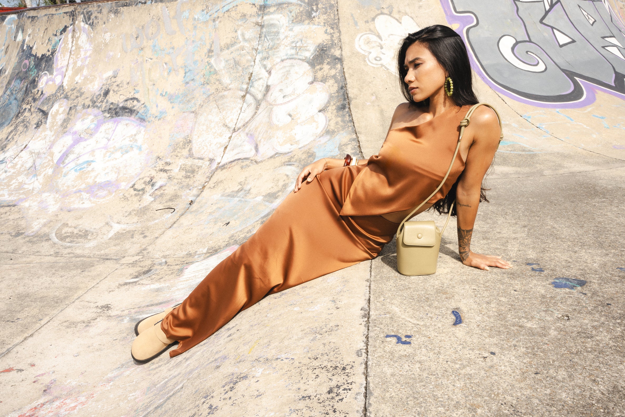 LEAP OF FATIH SKIRT IN RUST