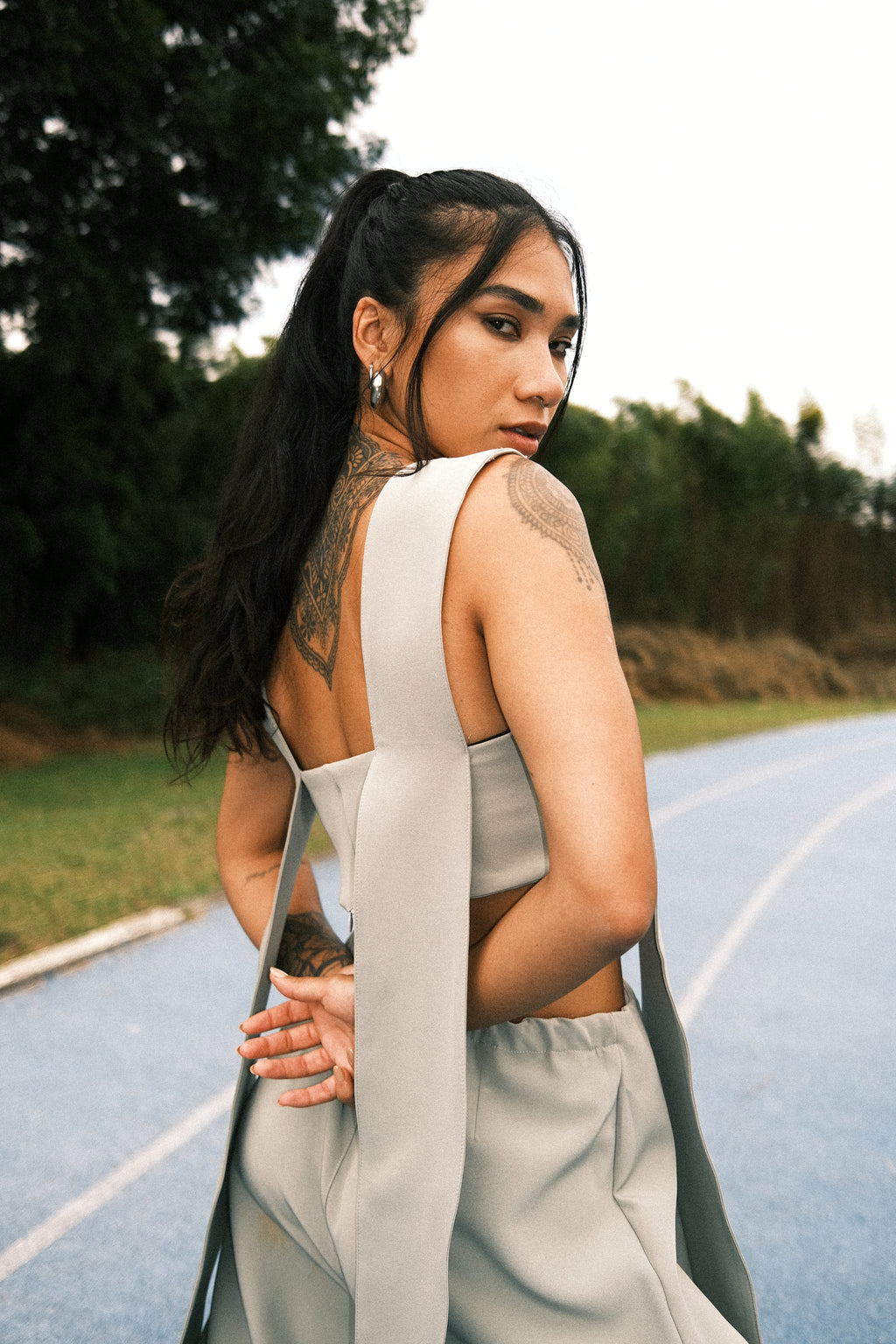 THE DOUBLE TAKE TOP IN SAGE