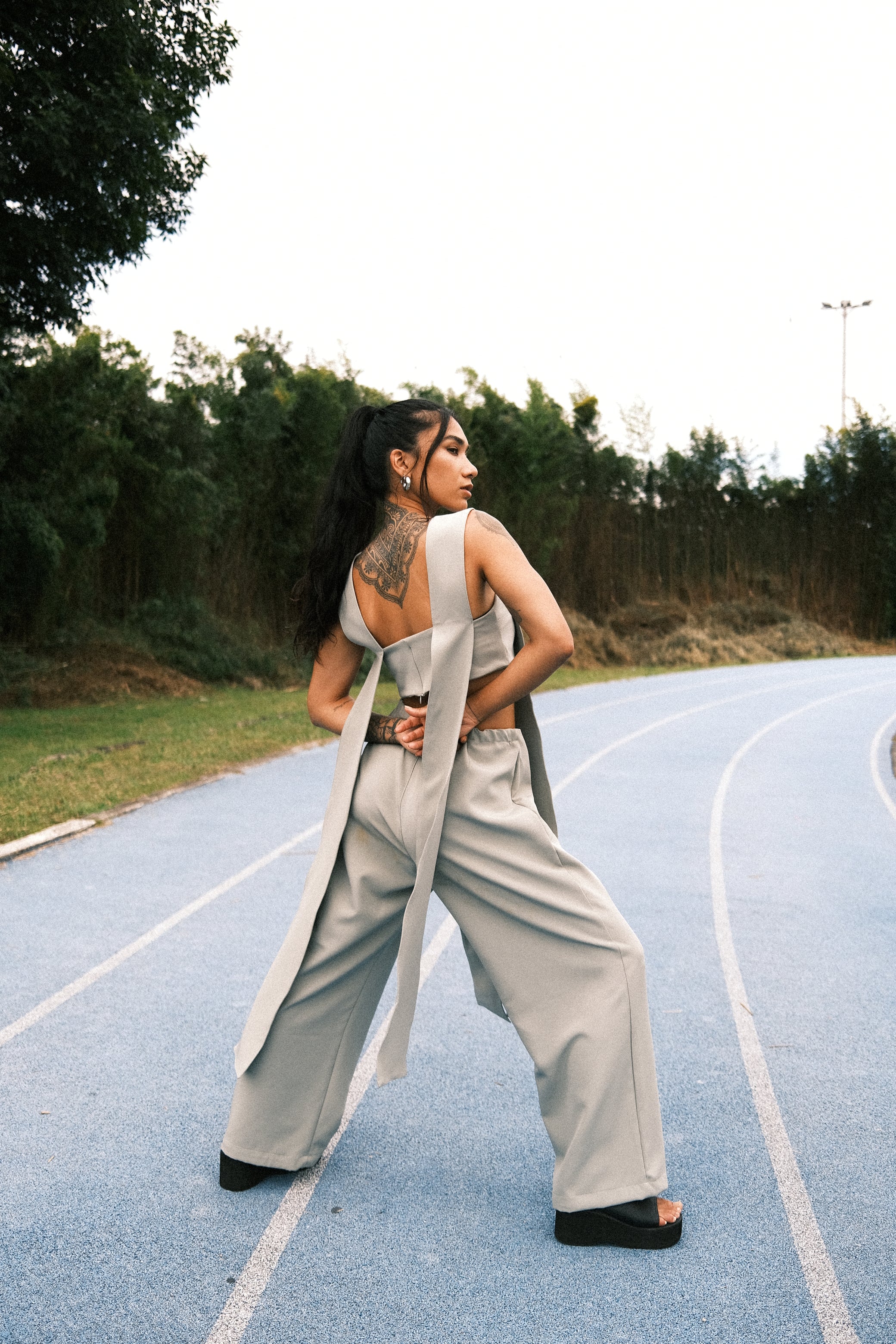 THE DOUBLE TAKE TOP IN SAGE