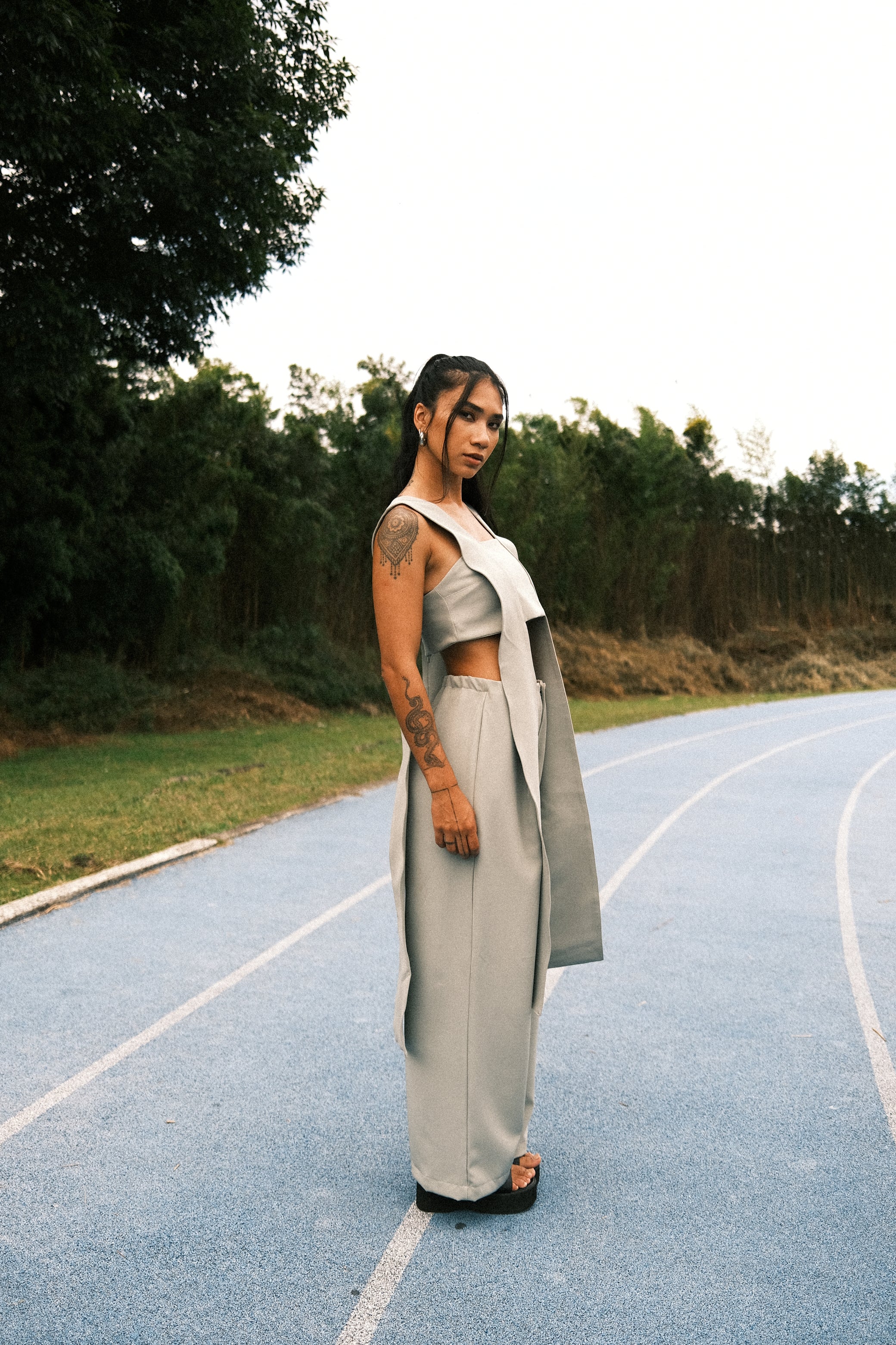 THE DOUBLE TAKE TOP IN SAGE