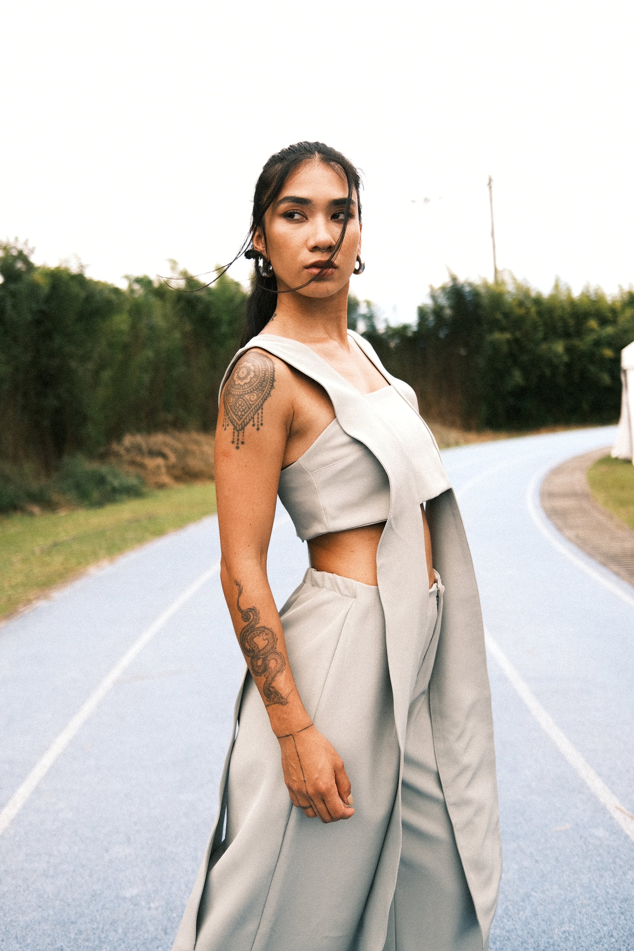 THE DOUBLE TAKE TOP IN SAGE