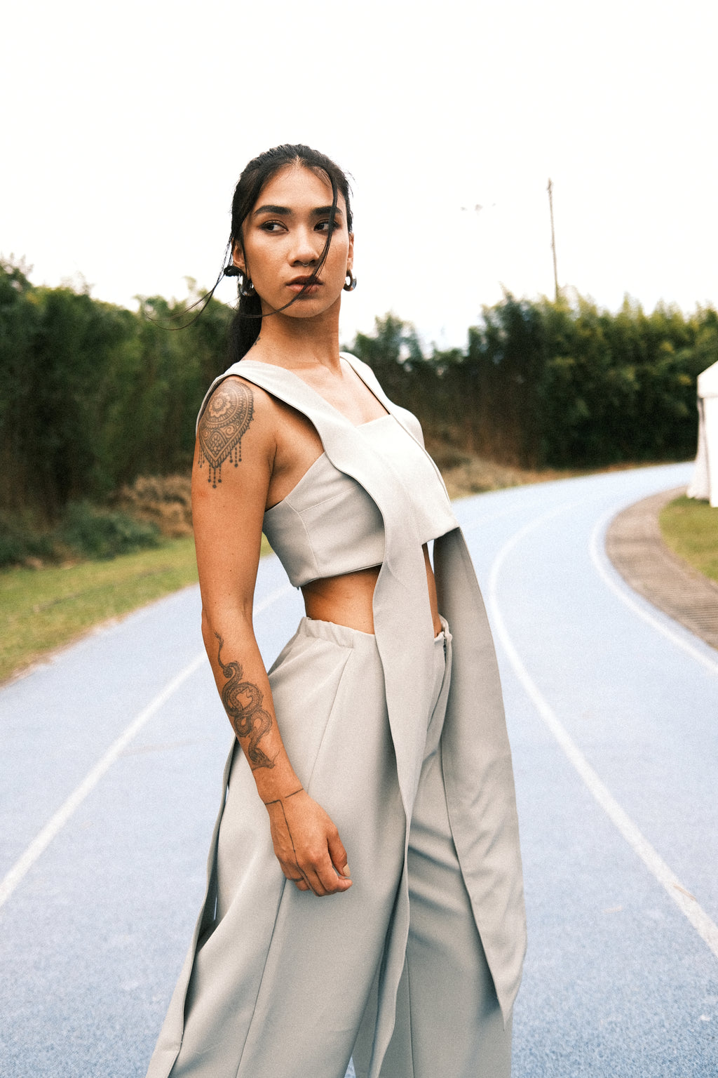 THE DOUBLE TAKE TOP IN SAGE