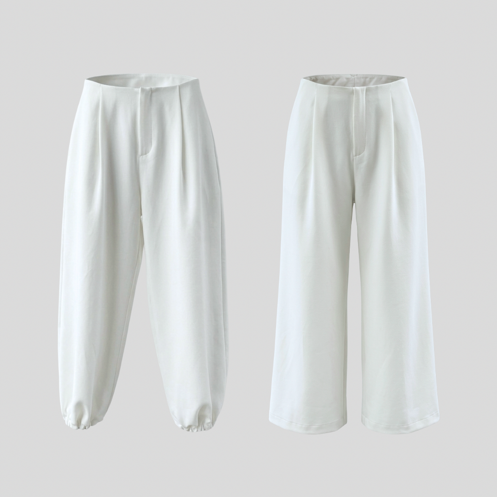 A LITTLE CAOS PANTS IN IVORY