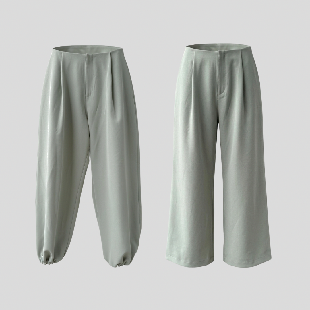 A LITTLE CAOS PANTS IN SAGE