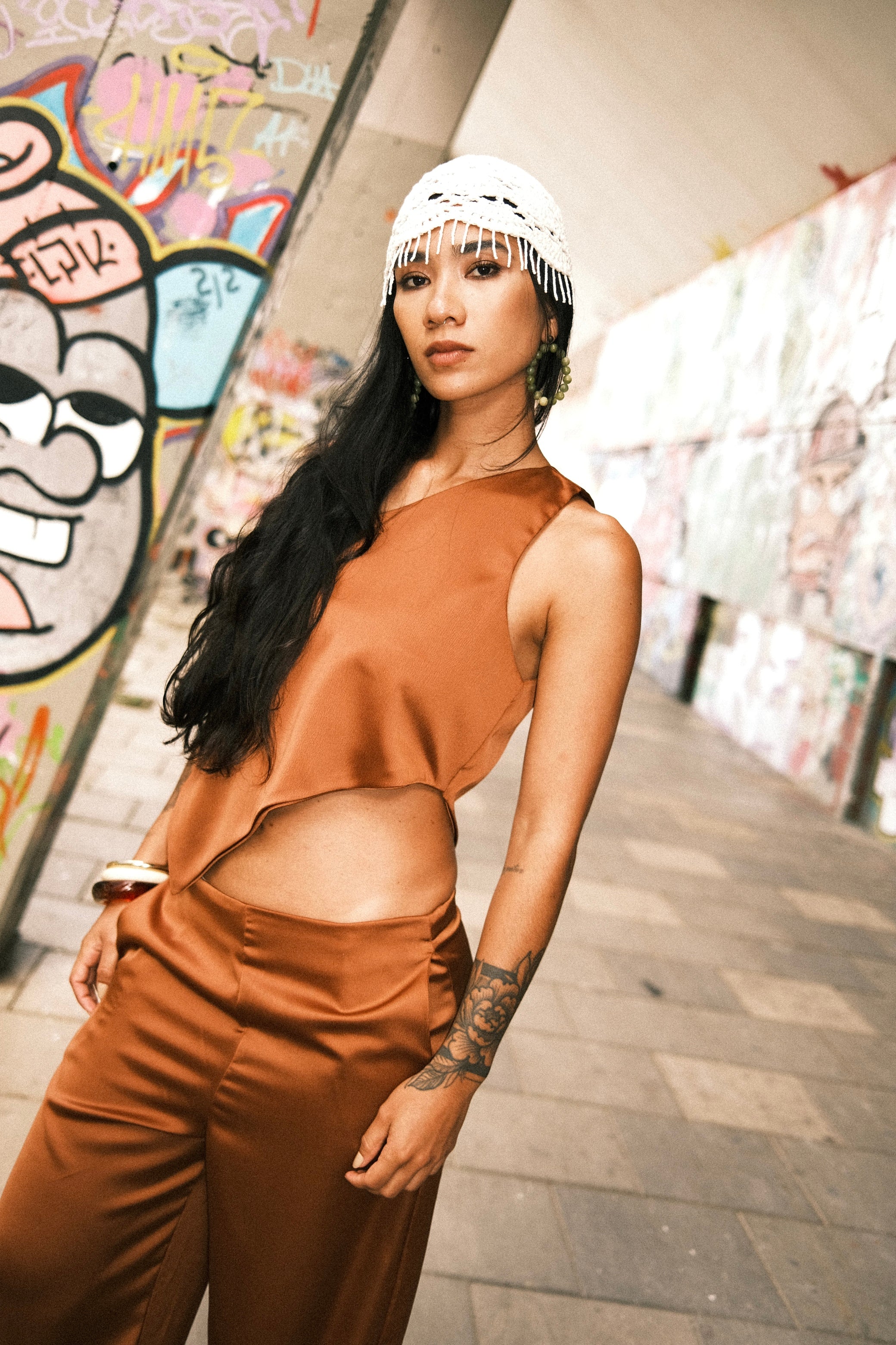 STAY CURIOUS PANTS IN RUST