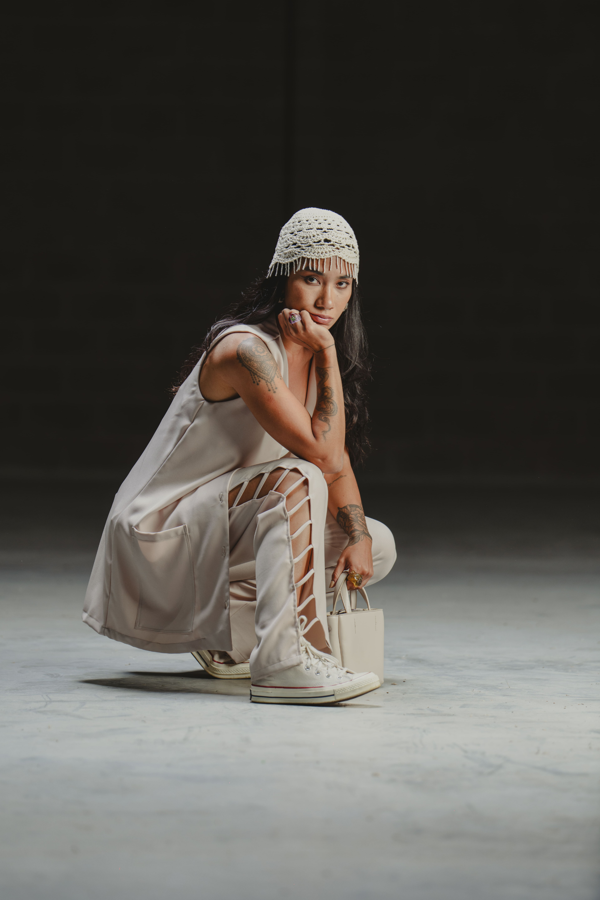FREE WILL DRESS/VEST IN SAND