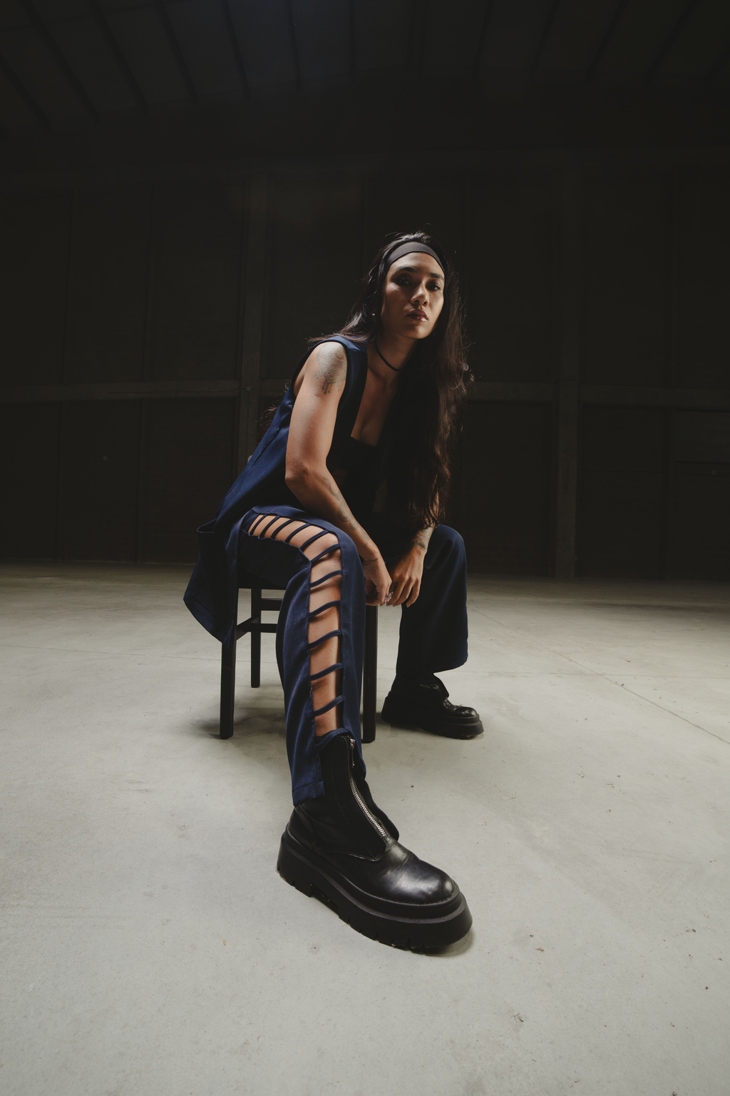 OPEN MIND PANTS IN NAVY