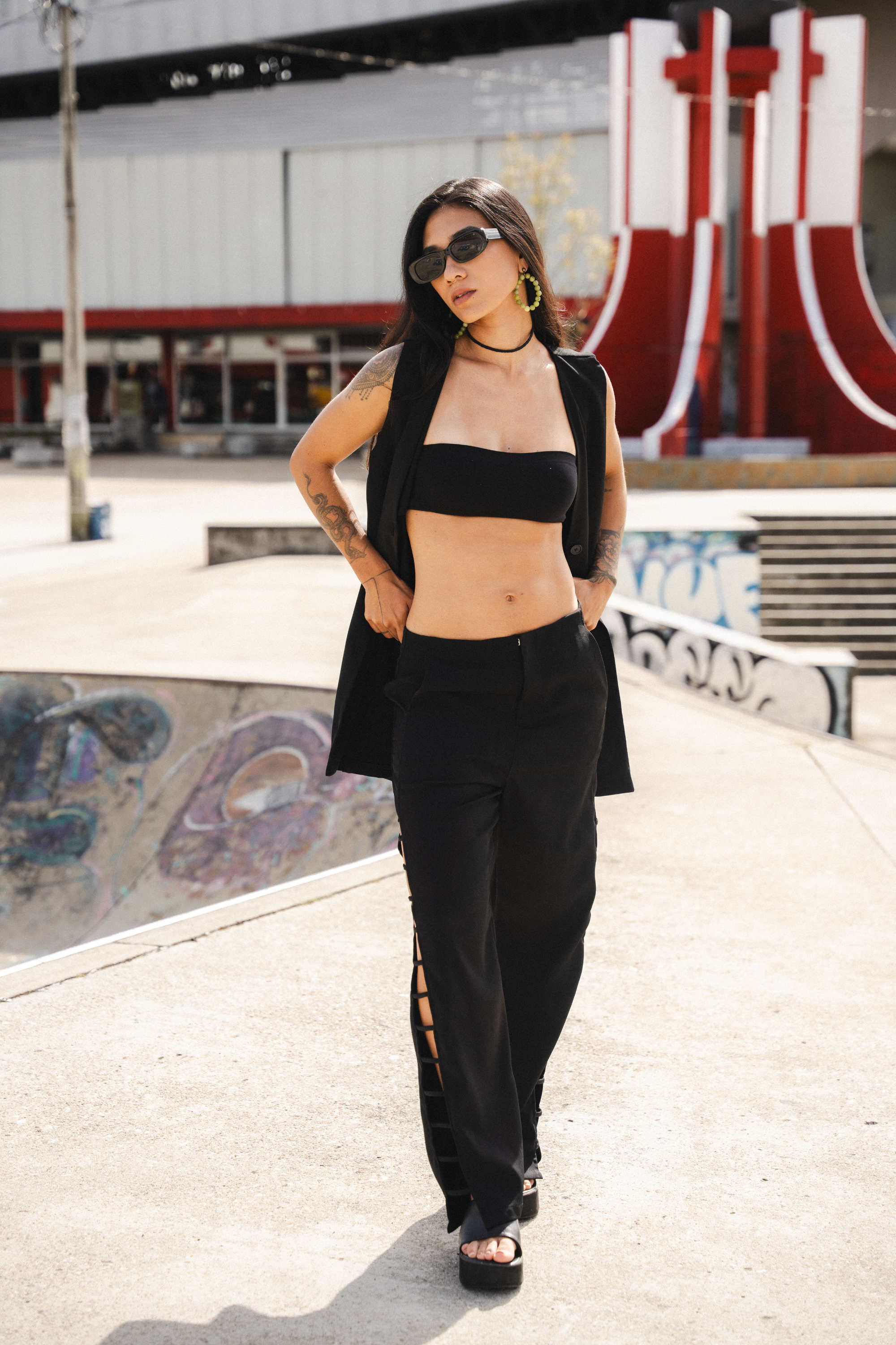 OPEN MIND PANTS IN BLACK