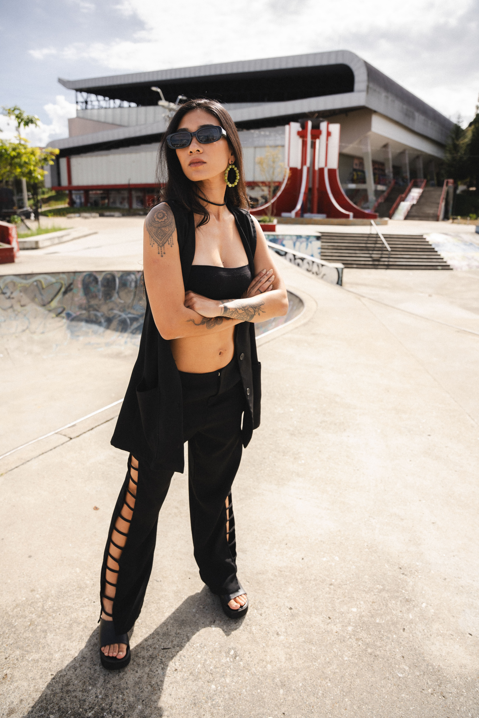 FREE WILL DRESS/VEST IN BLACK