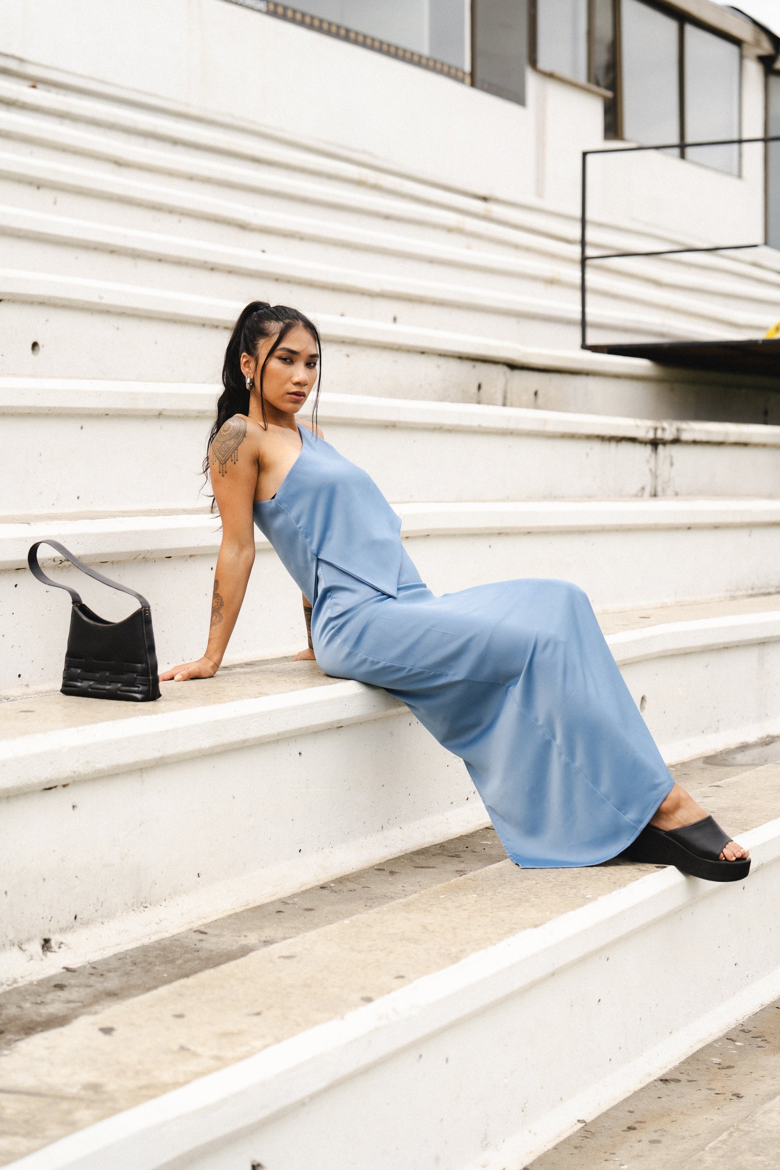 LEAP OF FATIH SKIRT IN BLUESTONE