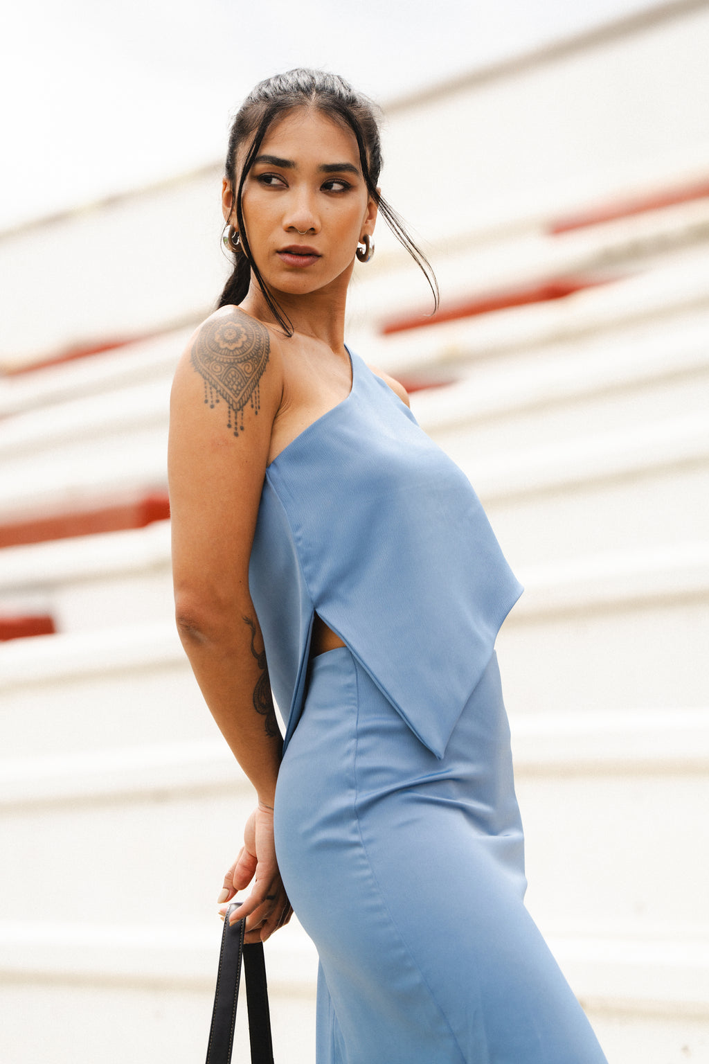 INNER PULSE TOP IN BLUESTONE