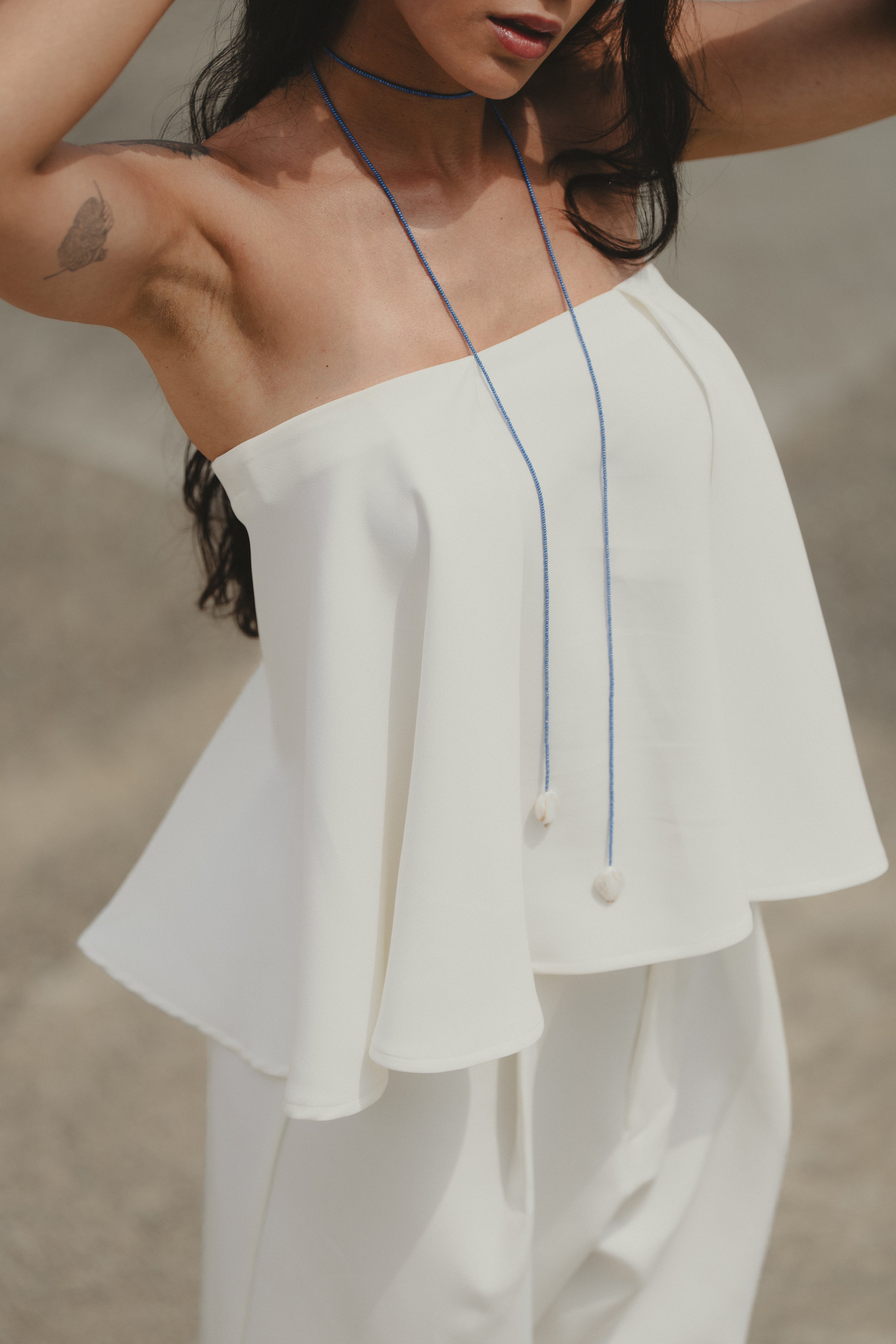 STATE OF AWE TOP/SKIRT IN IVORY