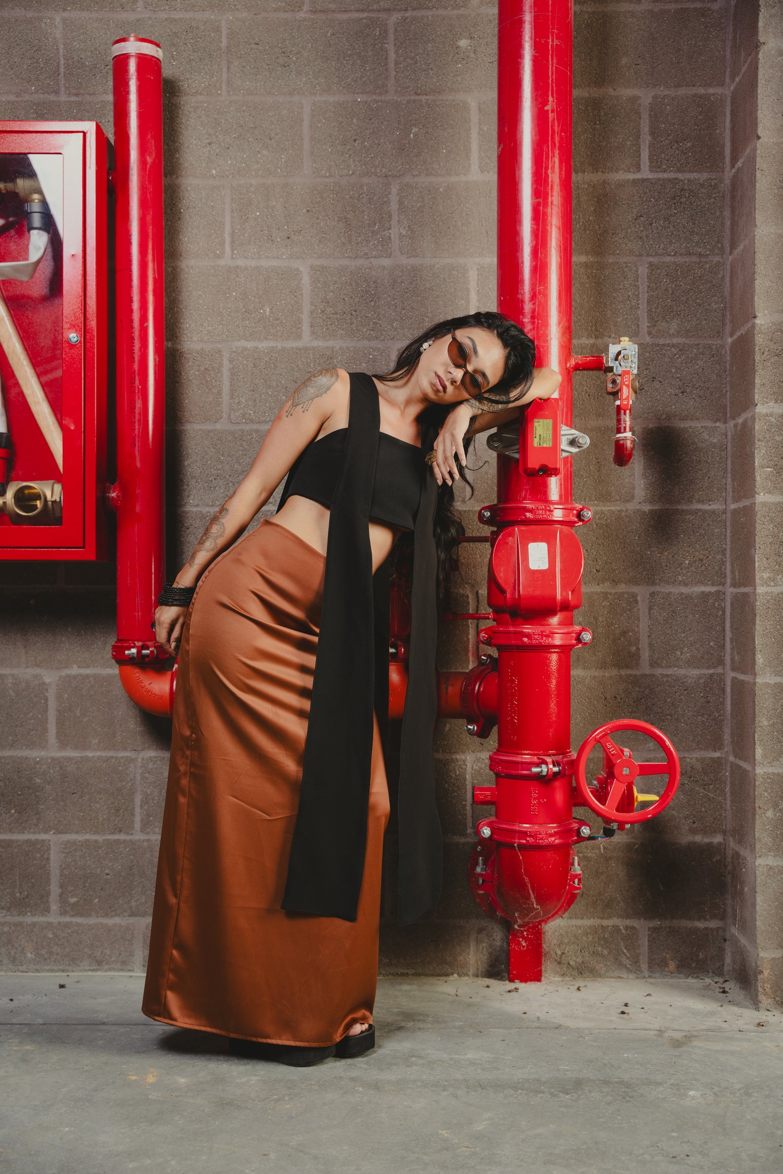 LEAP OF FATIH SKIRT IN RUST