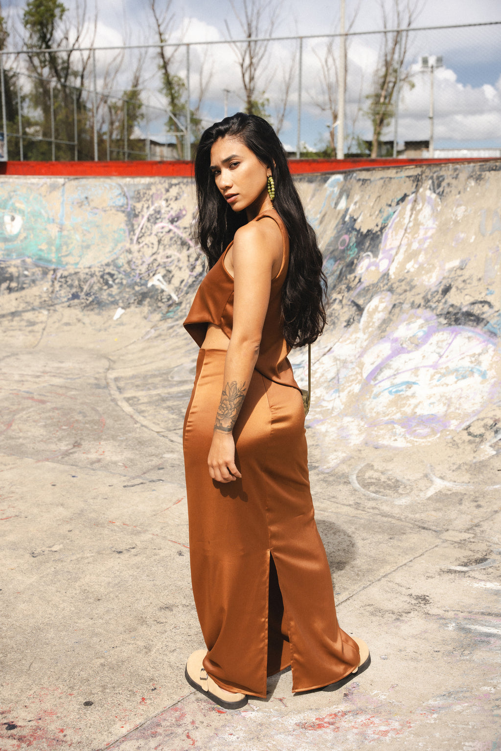 LEAP OF FATIH SKIRT IN RUST