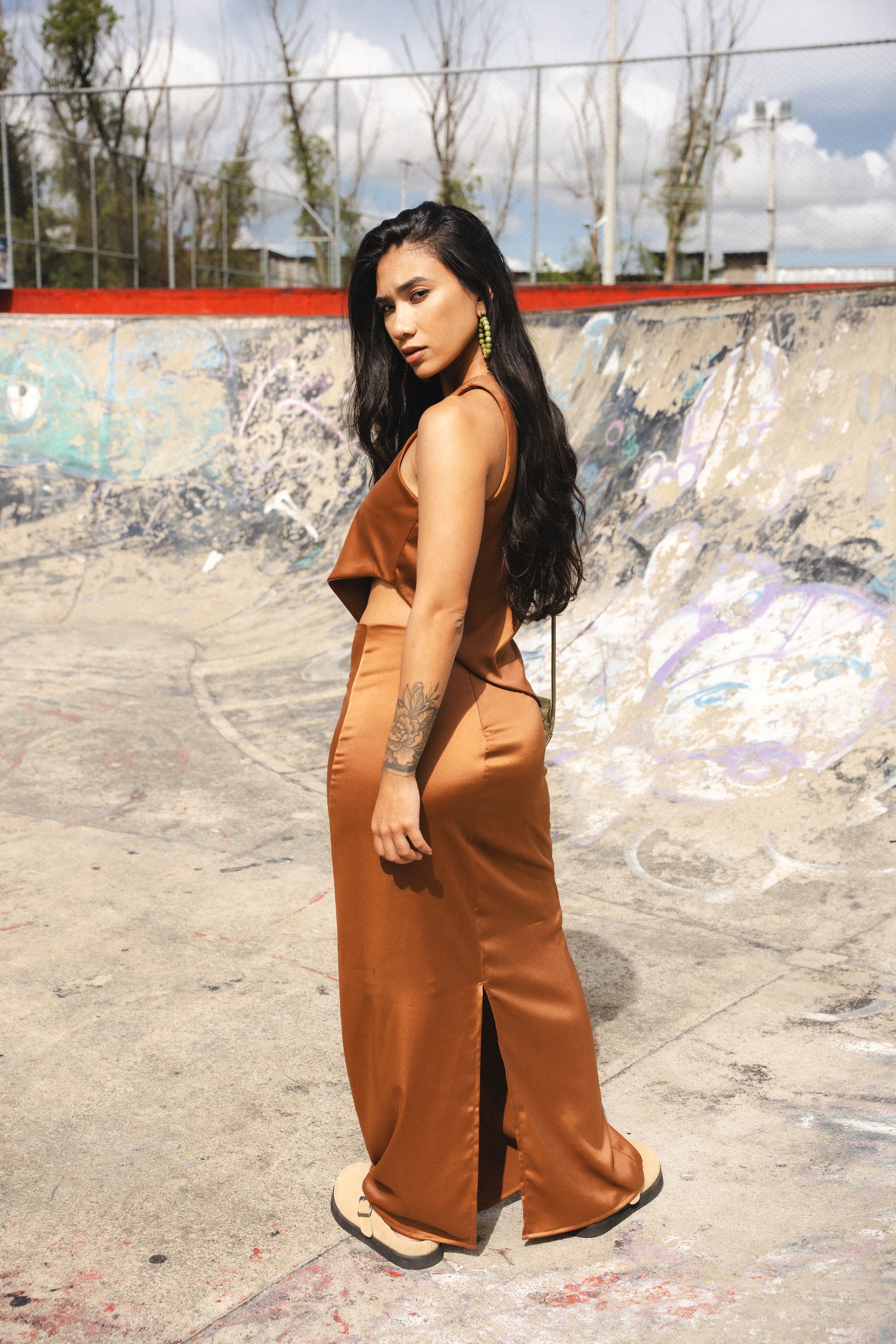 LEAP OF FATIH SKIRT IN RUST